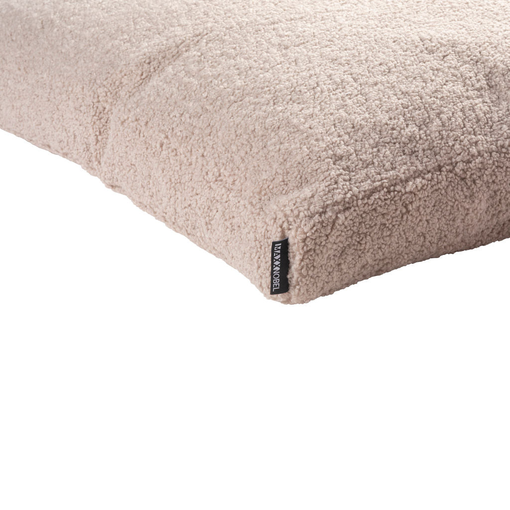 Orthopedic Dog Cushion Teddy Beige 80/55cm