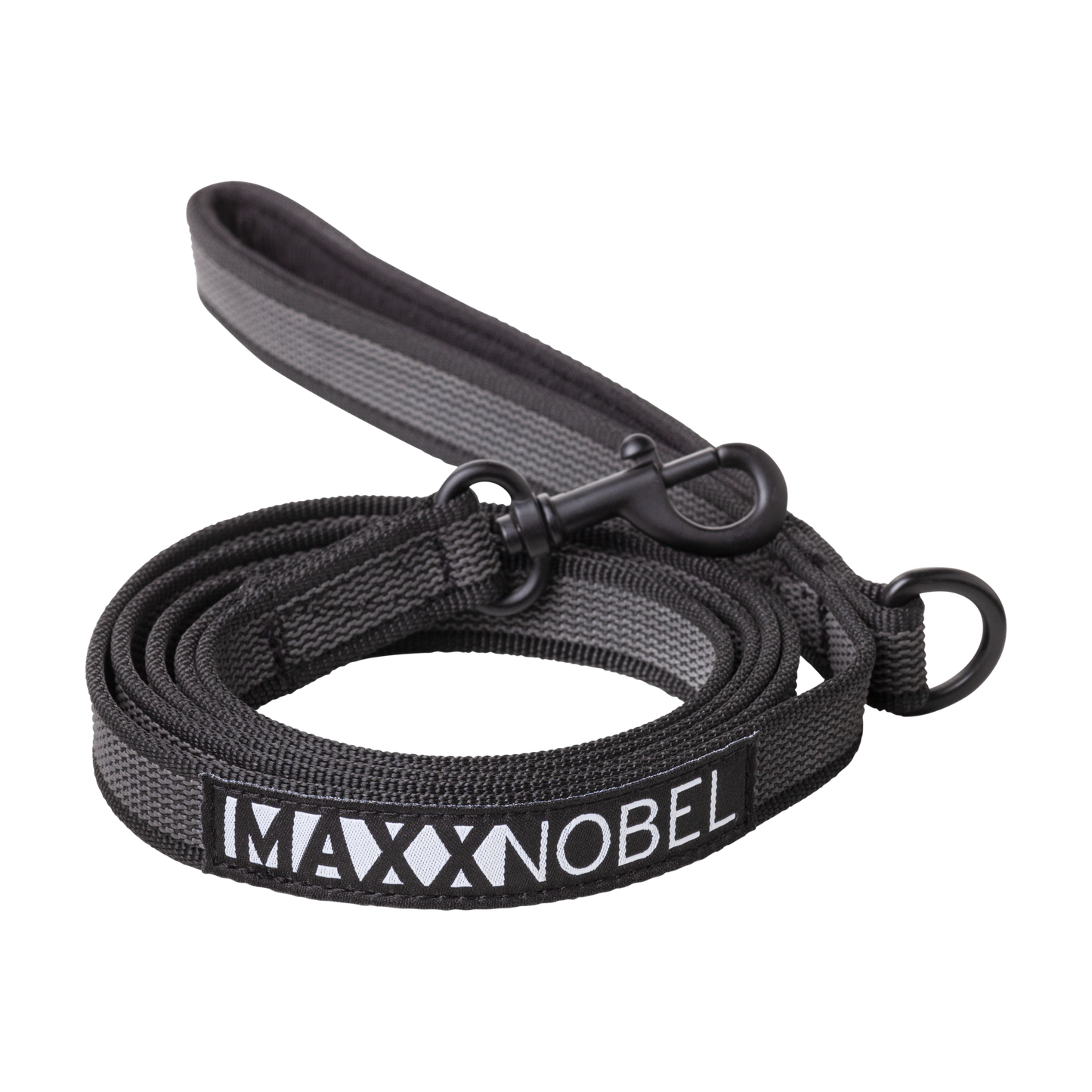 Hondenlijn Verstelbare antislip MaxxNobel- Zwart 180 cm