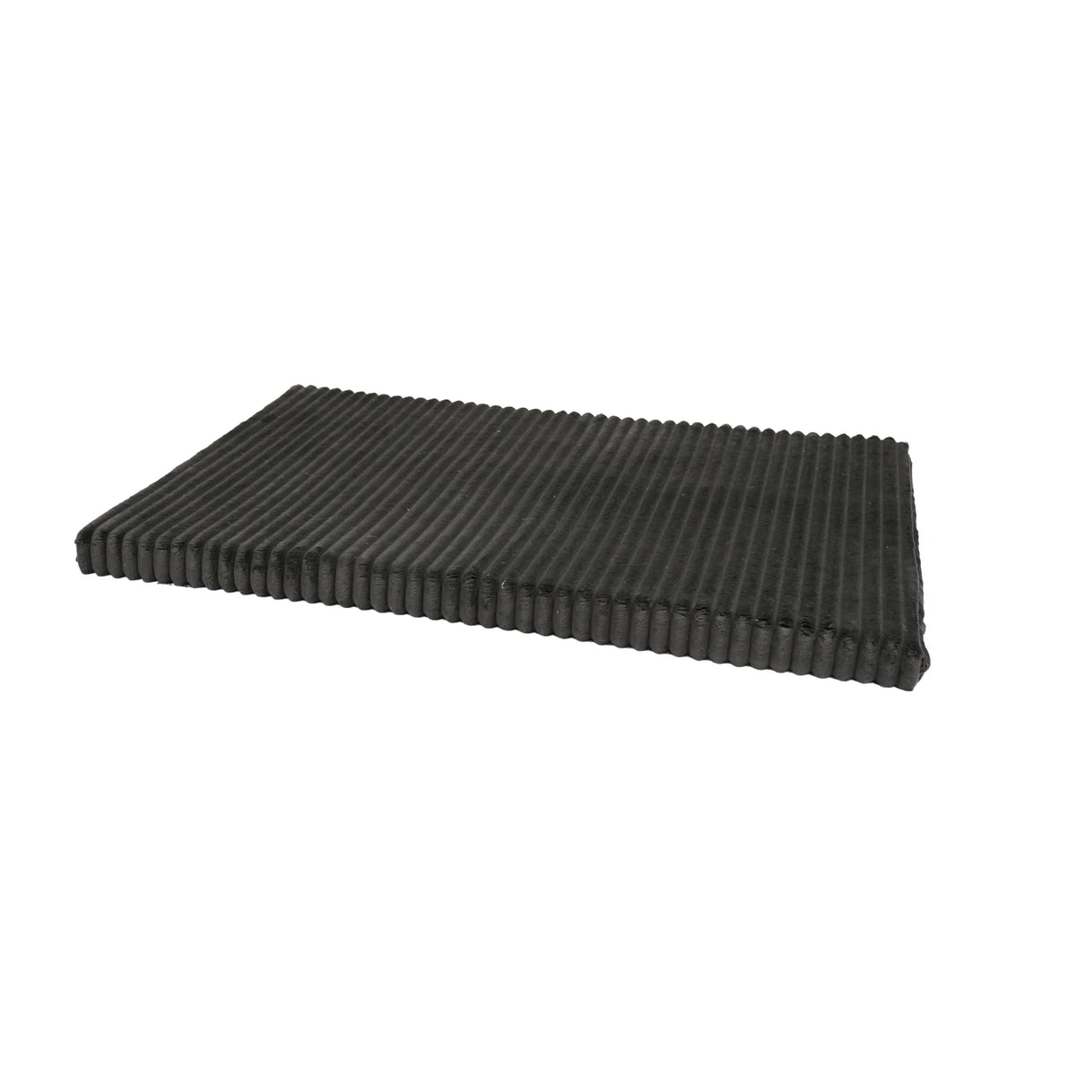 Grijs orthopedisch benchmatras nova rib met zwarte geribbelde textuur voor extra comfort en ondersteuning