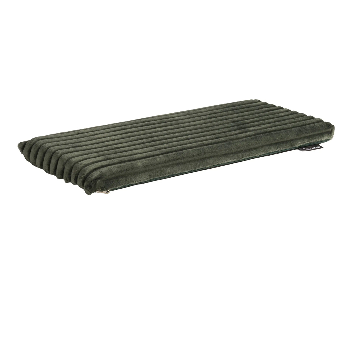 Donkergroene orthopedische nova rib vensterbankmat kussen met zachte, ribbelige structuur voor katten