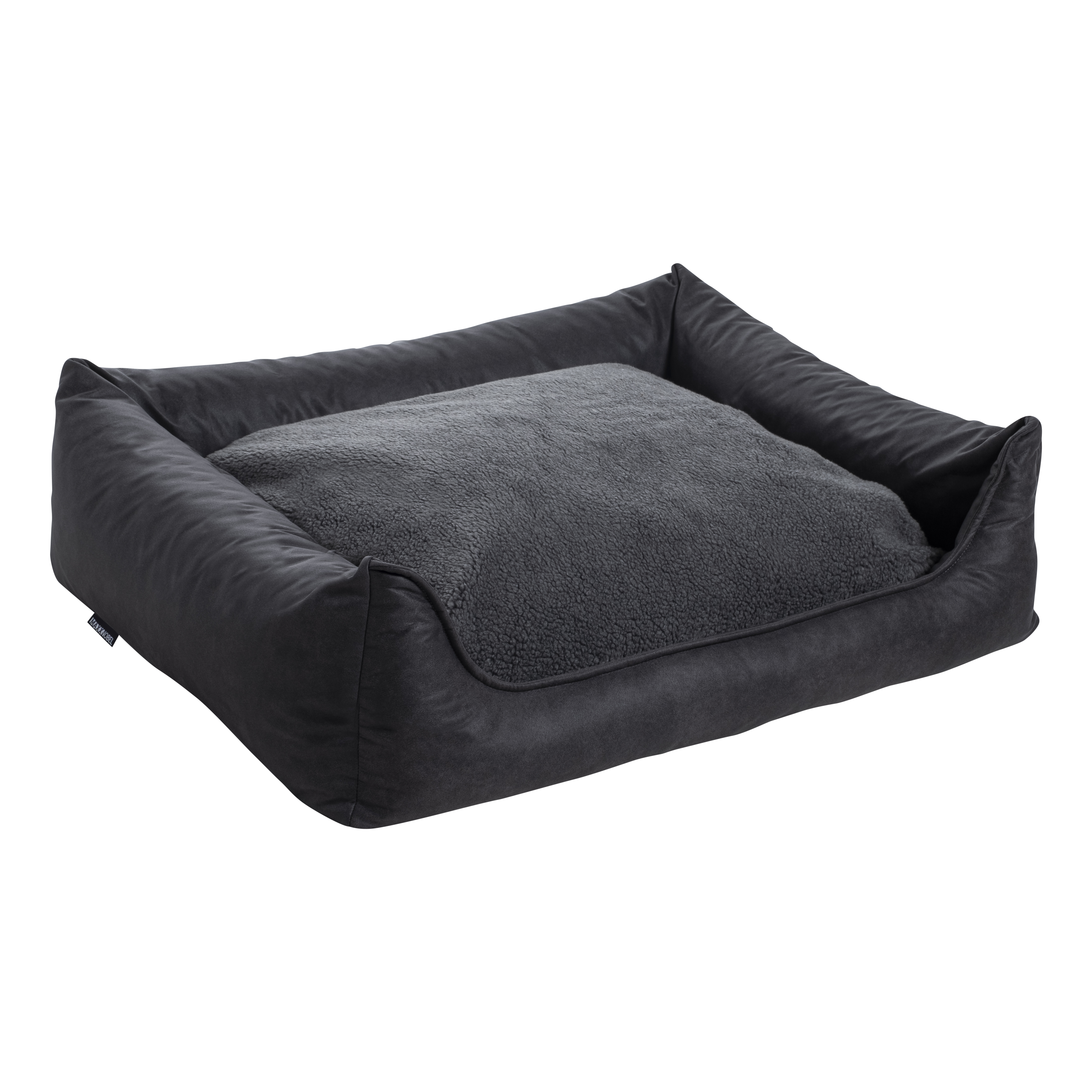 Orthopedische Hondenmand - Lederlook - Antraciet - Orthopedische Hondenmand