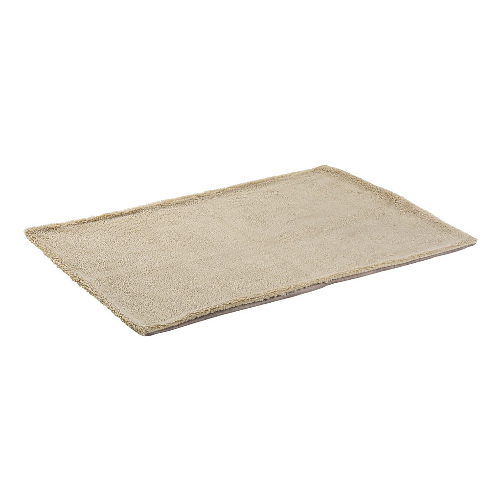 Losse hoes binnenkussen Orthopedische Hondenmand lederlook/teddy Taupe