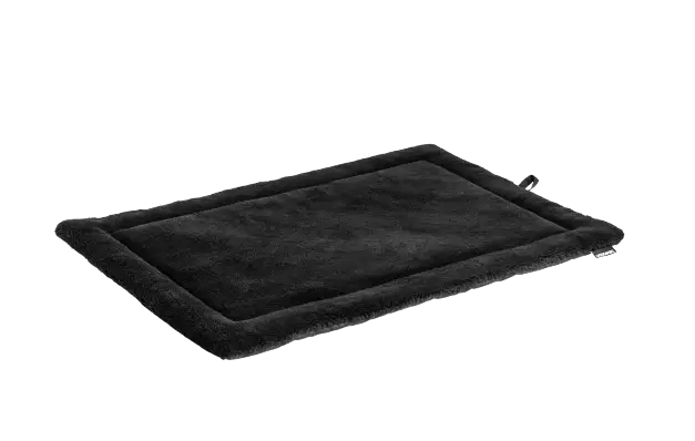 Benchkussen - Nubuck Lederlook / Teddy - Zwart - Benchkussen