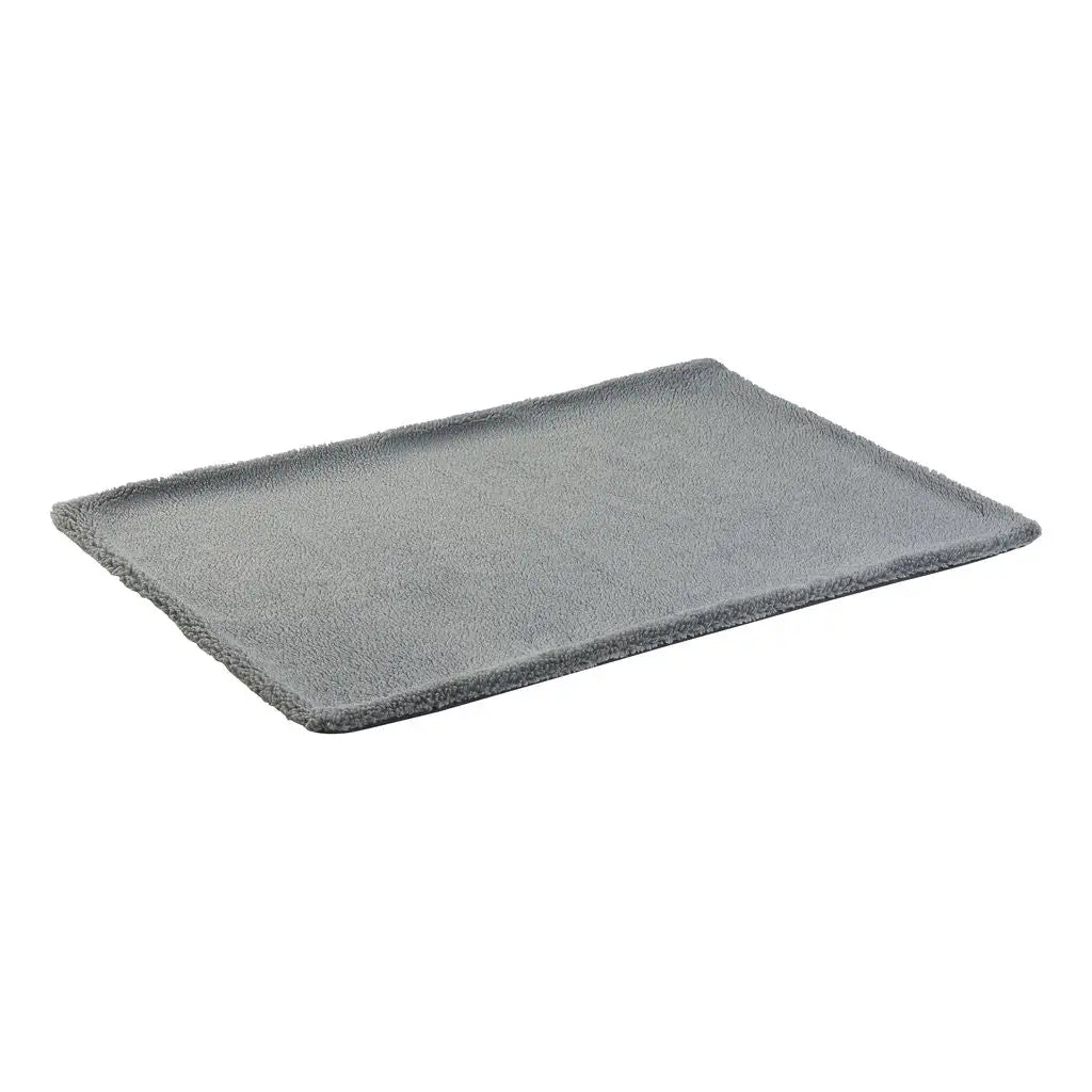 Losse Hoes - Binnenkussen - Lederlook/Teddy Antraciet - Orthopedische Hondenmand
