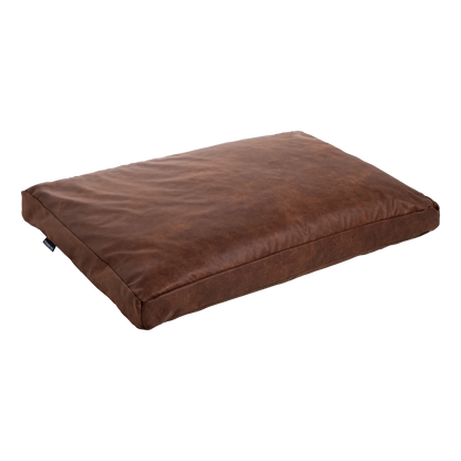 Orthopedisch Hondenkussen - Lederlook - Cognac - Hondenkussen