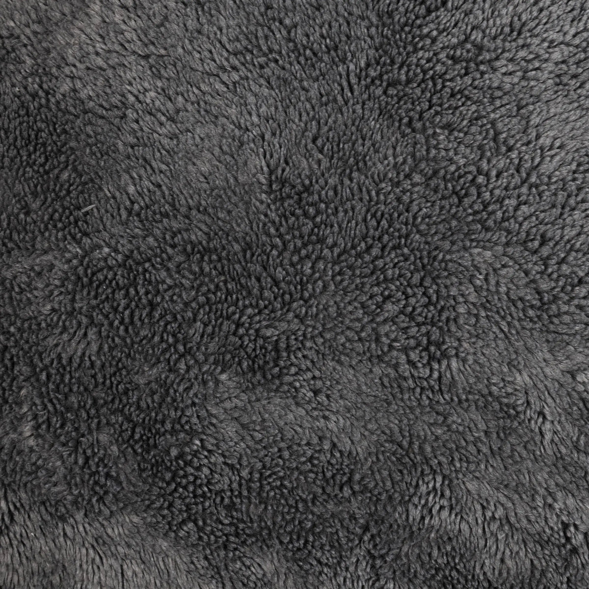 Donkere zachte fleece stof met een luxe textuur voor orthopedische hondenmand lederlook antraciet